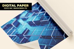 Blue Square Digital Paper Product Image 1