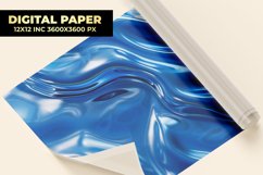 Blue Foil Texture Digital Paper Product Image 1