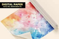 Colorful Watercolor Digital Paper Product Image 1