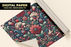 Modern Creative Seamless Floral Digital Paper Product Image 2