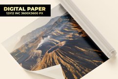 Volcano Smoke Digital Paper Product Image 1