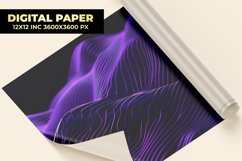 Purple Waves Digital Paper Product Image 1