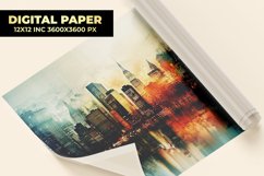 Cityscape Digital Paper Product Image 1