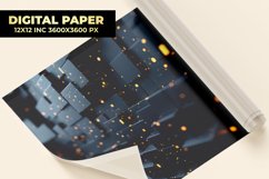 3D Cube Digital Paper Product Image 1