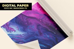 Colorful Liquid Paint Digital Paper Product Image 1