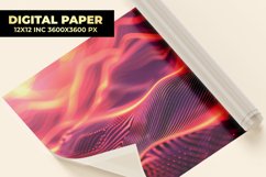 Orange Waves Digital Paper Product Image 1