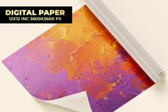 Purple Orange Oil Paint Digital Paper Product Image 1