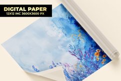 Watercolor Flowers Digital Paper Product Image 1