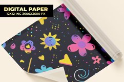 Floral Stickers Digital Paper Product Image 1