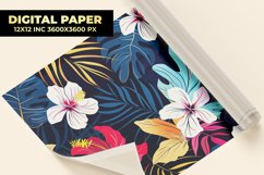 Colorful Flower Digital Paper Product Image 1
