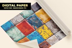Colorful Tiles Digital Paper Product Image 1