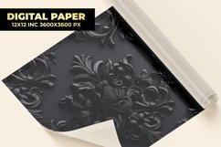 Damask Floral Digital Paper Product Image 1