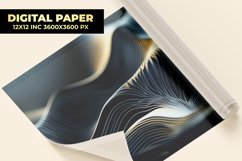 Black Waves Digital Paper Product Image 1