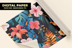 Colorful Flower Digital Paper Product Image 1
