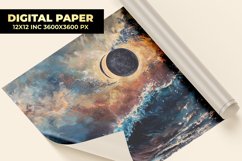 Night Seascape Digital Paper Product Image 1