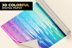 3D Colorful Digital Paper Product Image 1