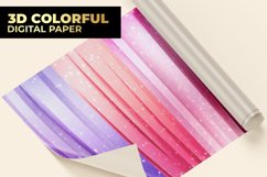 3D Colorful Digital Paper Product Image 1