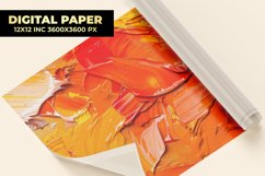 Orange Painting Digital Paper Product Image 1