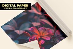 Colorful Flower Digital Paper Product Image 1