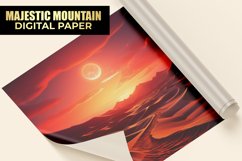 Majestic Mountain Digital Paper Product Image 1
