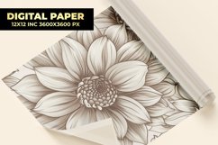 Flower Digital Paper Product Image 1