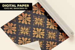 Damask Floral Digital Paper Product Image 1