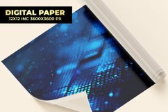Blue Technology Digital Paper Product Image 1