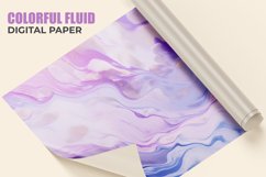 Colorful Fluid Digital Paper Product Image 1