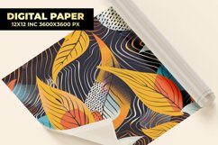 Colorful Leaf Digital Paper Product Image 1