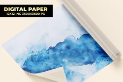 Blue Watercolor Digital Paper Product Image 1