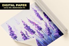 Lavender Flower Digital Paper Product Image 1