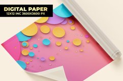 Colorful Circle Digital Paper Product Image 1