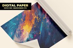 Colorful Paint Digital Paper Product Image 1