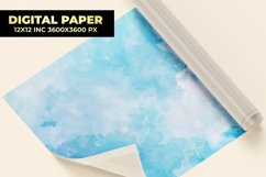 Blue Watercolor Digital Paper Product Image 1