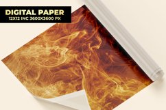 Orange Smoke Digital Paper Product Image 1