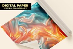 Colorful Waves Digital Paper Product Image 1