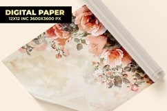 Vintage Floral Digital Paper Product Image 1