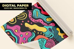 Colorful Doodle Digital Paper Product Image 1