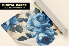 Blue Roses Digital Paper Product Image 1