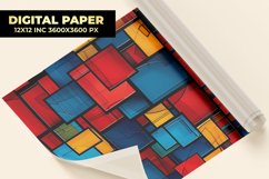 Colorful Squares Digital Paper Product Image 1