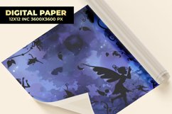 Fairy With Flowers Digital Paper Product Image 1