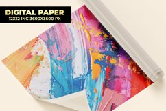 Colorful Paint Digital Paper Product Image 1