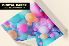 Colorful Circle Digital Paper Product Image 1