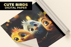 Cute Birds Digital Paper Product Image 1