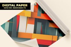 Colorful Geometric Design Digital Paper Product Image 1