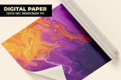 Purple Orange Oil Paint Digital Paper Product Image 1