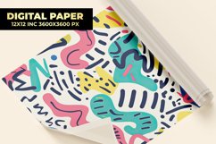 Colorful Doodle Digital Paper Product Image 1