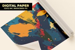 Colorful Splatters Digital Paper Product Image 1