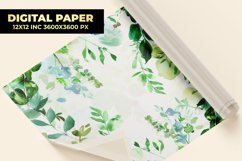 Watercolor Floral Digital Paper Product Image 1