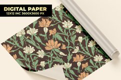 Vintage Floral Digital Paper Product Image 1